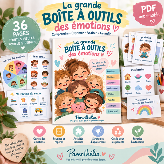 Ma grande boîte à outils des émotions | Cahier PDF pour enfant